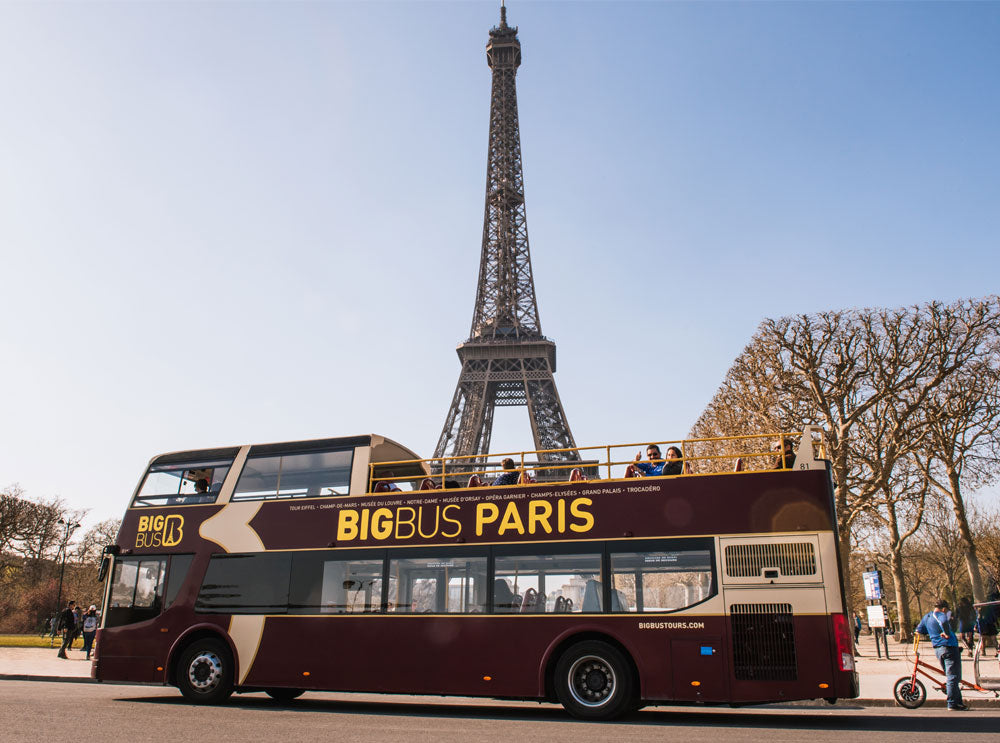 Paris: Big Bus Hop-On Hop-Off Tour (24-timmarsbiljett)