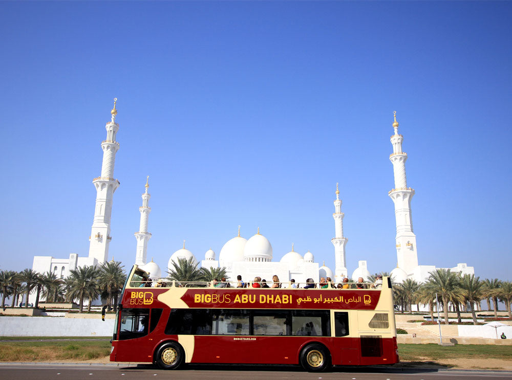 Abu Dhabi Discover: Hop-On, Hop-Off Bus Tour (24-uur ticket)