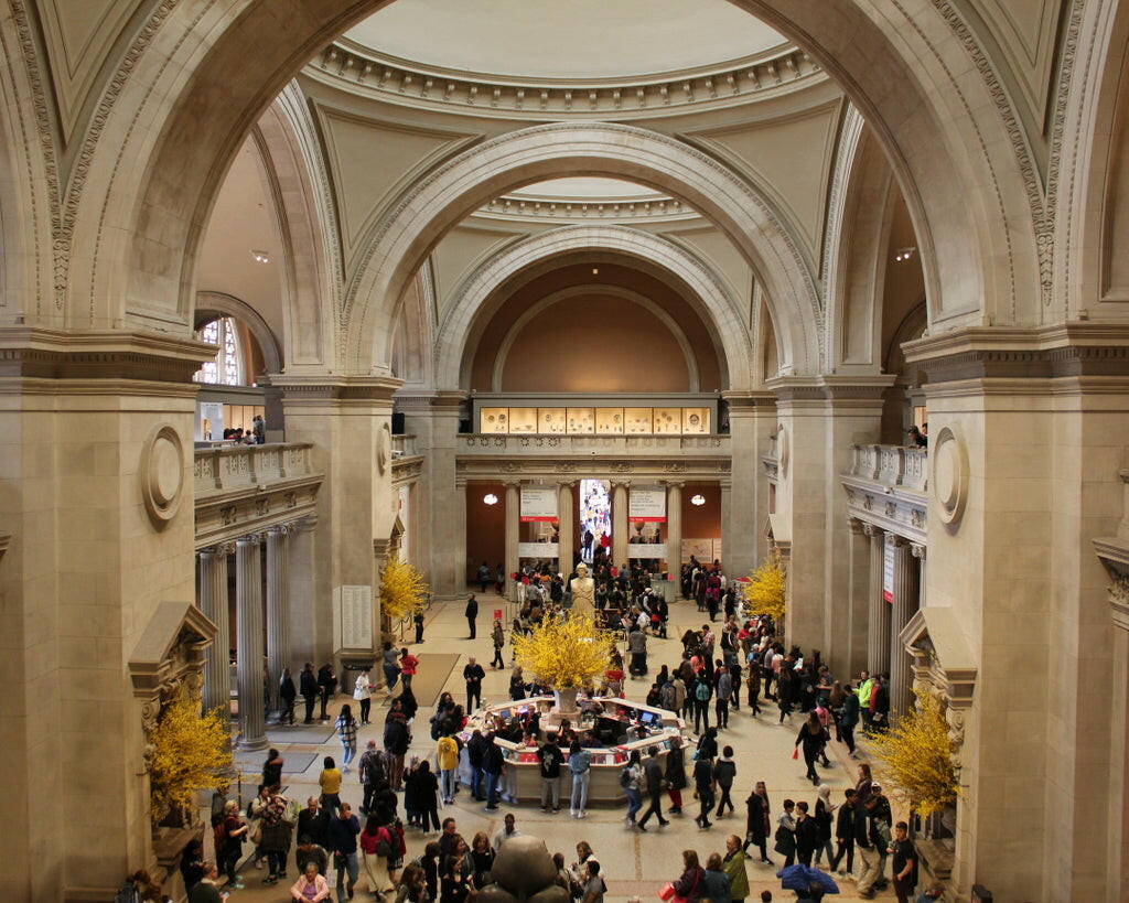 El boleto de entrada del Museo Metropolitano de Arte