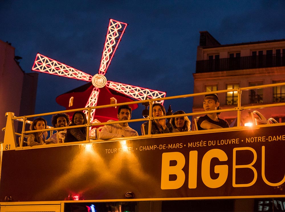 Paris: Big Bus Panoramic Night Tour -biljetter