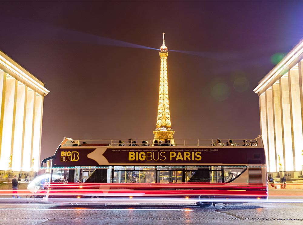 Paris: Big Bus Panoramic Night Tour -biljetter